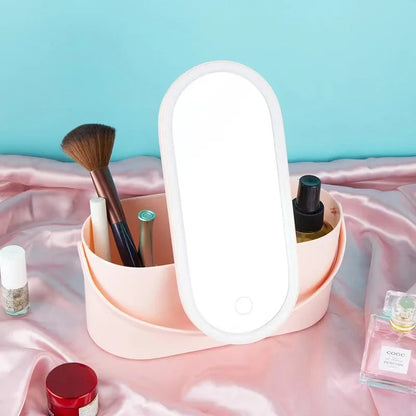 Boîte de Maquillage avec Miroir Led